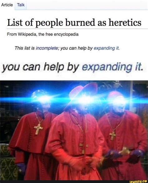 list of people burned as heretics|List of people burned as heretics .